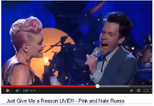 Pink & Nate Ruess1 Just give me a reason