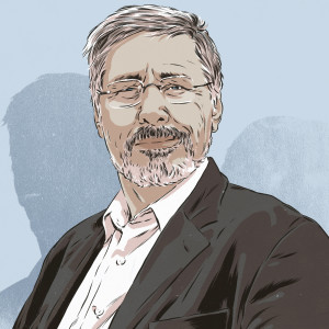 Bessel van der Kolk portrait by Matthew Woodson